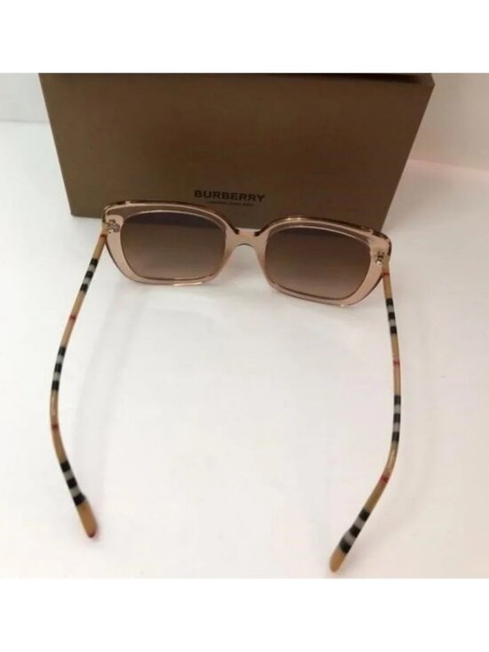 New - ? Original Burberry Caroll Gradient Brown Square Ladies Sunglasses BE432 main image 4
